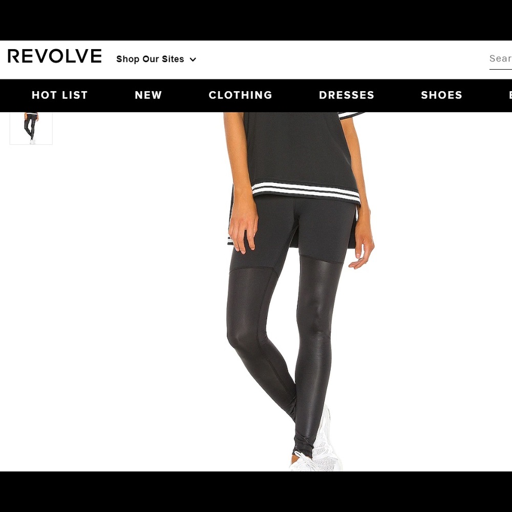 Lukka Lux 2 toned black & leather leggings